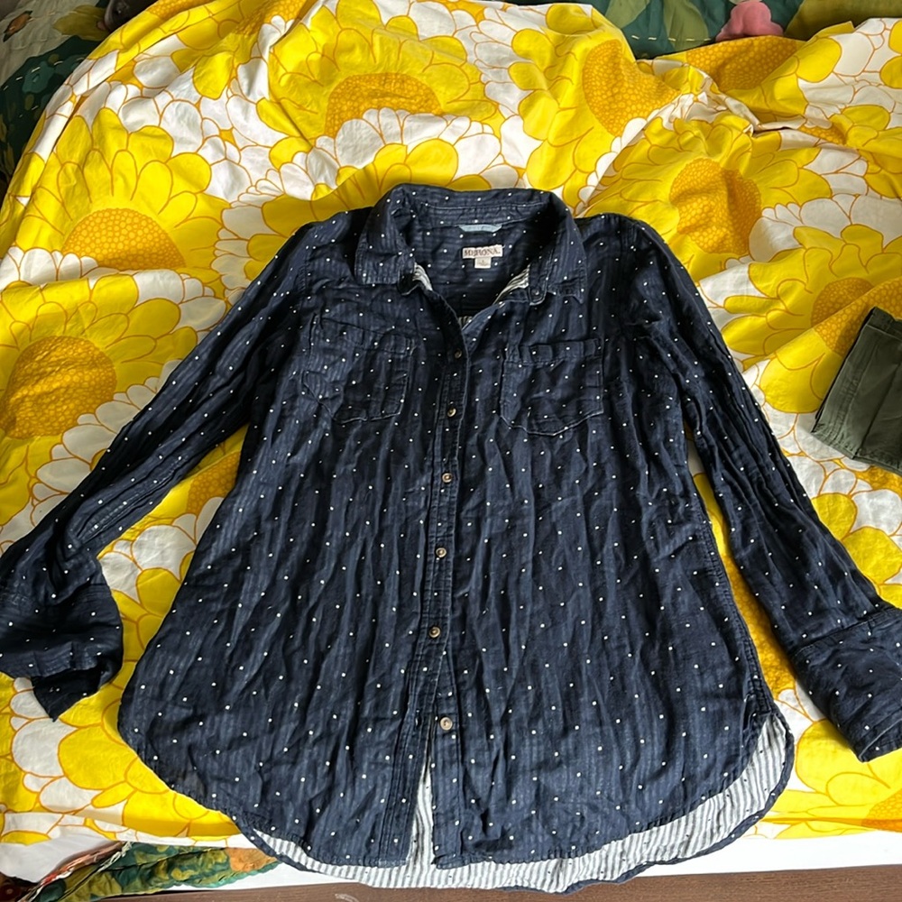 Merona | L | Navy Button-down